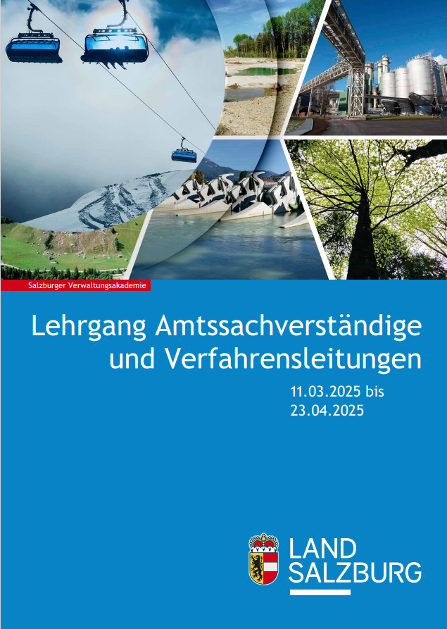 Broschüre zum Lehrgang Amtssachverständige