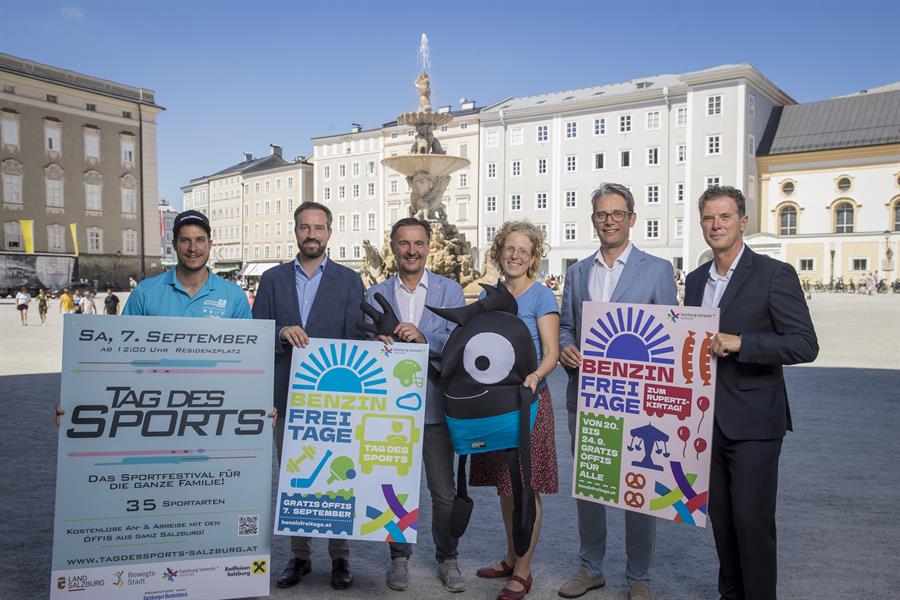 LH-Stv. Stefan Schnöll und LR Martin Zauner: Gratis-Öffis am Tag des Sports.